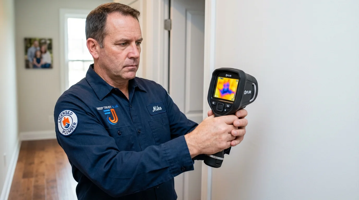 Thermal imaging leak detection by Johns Plumbing LLC in Central Valley